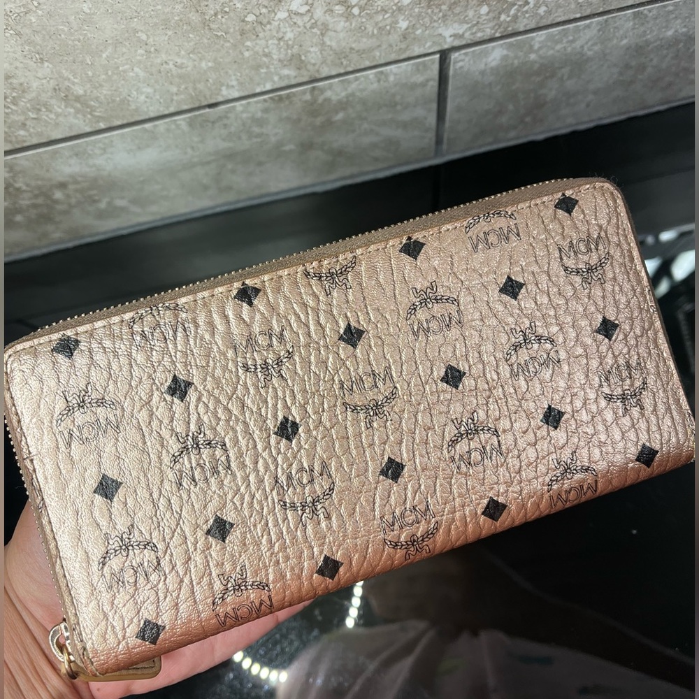 Rose Gold Mcm Wallet